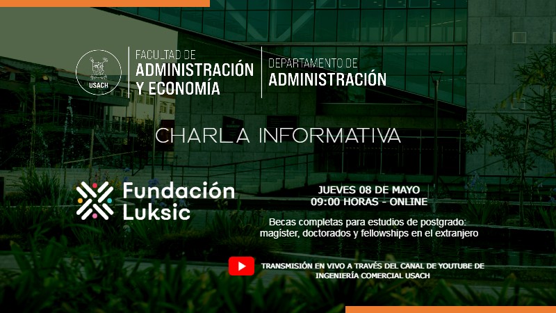 CHARLA ONLINE SOBRE OPORTUNIDADES BECAS LUKSIC